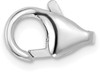 6.1mm 14k White Gold Tear Drop Lobster Clasp