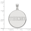 14k White Gold LogoArt Transylvania University Extra Large Disc Pendant