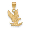 Sterling Silver Gold-plated LogoArt United States Air Force Academy Falcon Medium Pendant GP019USA