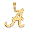 14k Gold LogoArt University of Alabama Letter A Extra Large Pendant