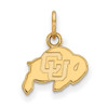 10k Gold LogoArt University of Colorado Buffalo Extra Small Pendant