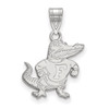 10k White Gold LogoArt University of Florida Gator Medium Pendant 1W071UFL