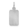 Sterling Silver Rhodium-plated LogoArt University of Florida Enamel Tag Pendant