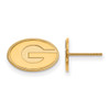 10k Gold LogoArt University of Georgia Letter G Extra Small Post Earrings