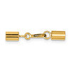 3mm 14k Yellow Gold Spring Ring Clasp w/ Round Endcaps