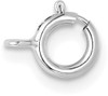 5.5mm 14k White Gold Standard Weight Spring Ring Clasp