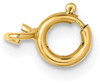 5.5mm 14k Yellow Gold Heavy Weight Spring Ring Clasp