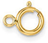 6mm 14k Yellow Gold Spring Ring Clasp w/ Flat Ring