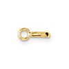 5mm 14k Yellow Gold Heavy Weight Spring Ring Clasp