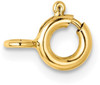 6mm 14k Yellow Gold Heavy Weight Spring Ring Clasp