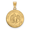 Sterling Silver Gold-plated LogoArt University of Iowa Large Crest Pendant