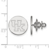 Sterling Silver Rhodium-plated LogoArt University of Kentucky U-K Lapel Pin