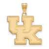 10k Gold LogoArt University of Kentucky U-K Large Pendant