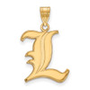 14k Gold LogoArt University of Louisville Letter L Large Pendant