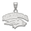 14k White Gold LogoArt University of Nevada-Reno Small Pendant