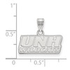 14k White Gold LogoArt University of New Hampshire Small Pendant 4W013UNH