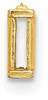 14k Yellow Gold Narrow Baguette w/ Air Line 3.5 x 2mm Setting