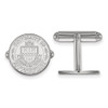 Sterling Silver Rhodium-plated LogoArt University of Pittsburgh Crest Cuff Links