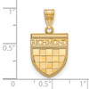 14k Yellow Gold LogoArt University of Richmond Medium Shield Pendant