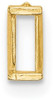 14k Yellow Gold Straight Baguette 3.75 x 2.25mm Setting