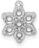 14k White Gold Cluster 7-Stone Top 2.00ct. Setting