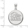 14k White Gold LogoArt University of Texas at San Antonio Large Disc Pendant