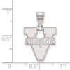 Sterling Silver Rhodium-plated LogoArt University of Virginia Medium Pendant