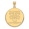 10k Gold LogoArt Valdosta State University Extra Large Disc Pendant