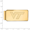 Sterling Silver Gold-plated LogoArt Virginia Tech V-T Money Clip