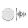 Sterling Silver Rhodium-plated LogoArt Wake Forest University W-F Lapel Pin