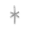 14k White Gold Marquise 6-Prong w/ Peg 4.00ct. Setting