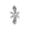 14k White Gold Marquise 6-Prong V-End .62ct. Setting