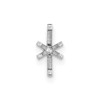 14k White Gold Marquise 6-Prong .20ct. Setting