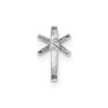 14k White Gold Pear Straight Prong 2.00ct. Setting