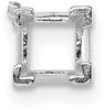 14k White Gold Princess V-Prongs and Air Line 5.5mm Setting