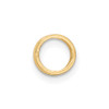 14k Yellow Gold 2.5mm Round Open Back Tube Bezel w/ Stone Seat Setting