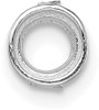 14k White Gold Round Bezel w/ Air Line and Seat .60ct. Setting