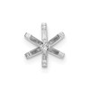 14k White Gold Round 6-Prong High and Heavy 1.50ct. Setting