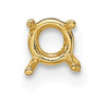 14k Yellow Gold Round 4-Prong Basket 1.25ct. Setting