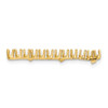 14k Yellow Gold 24.5 x 1.7mm Strip Setting