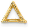 14k Yellow Gold Triangle V-End w/ Air Line 10.0mm Setting