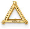 14k Yellow Gold Triangle 6.5mm Setting