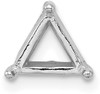 14k White Gold Triangle 7.0mm Setting