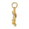 14k Two-Tone Gold 3-D Mini Guardian Angel Pendant