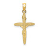 14k Gold With Rhodium-Plating Inri Crucifix Pendant