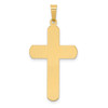 14k Yellow and White Gold Polished and Textured Inri Crucifix Pendant XR1650