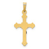 14k Yellow and White Gold Polished Inri Latin Crucifix Pendant XR1628