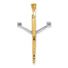 14k Yellow and White Gold Passion Crucifix Pendant