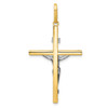 14k Yellow and White Gold Crucifix Pendant K4327