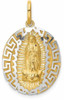 14k Yellow and White Gold Our Lady Of Guadalupe Pendant K6341